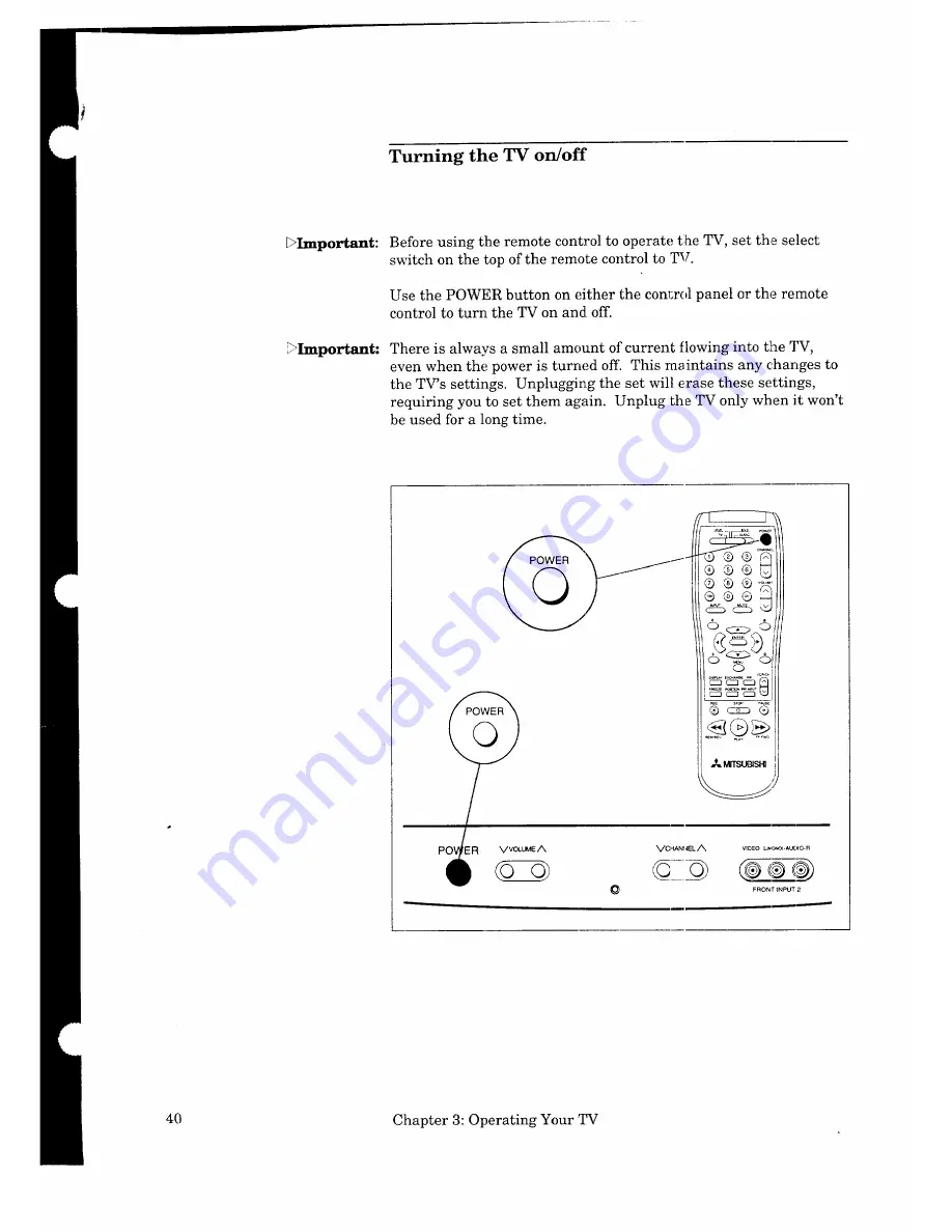 Mitsubishi CS-27209 Owner'S Manual Download Page 42