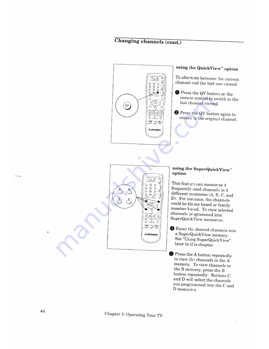 Mitsubishi CS-27209 Owner'S Manual Download Page 46