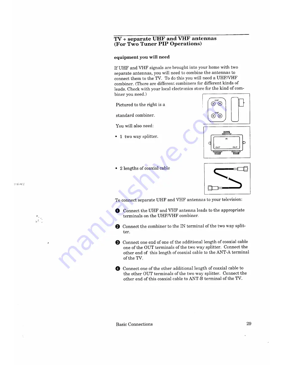 Mitsubishi CS-31505 Owner'S Manual Download Page 29