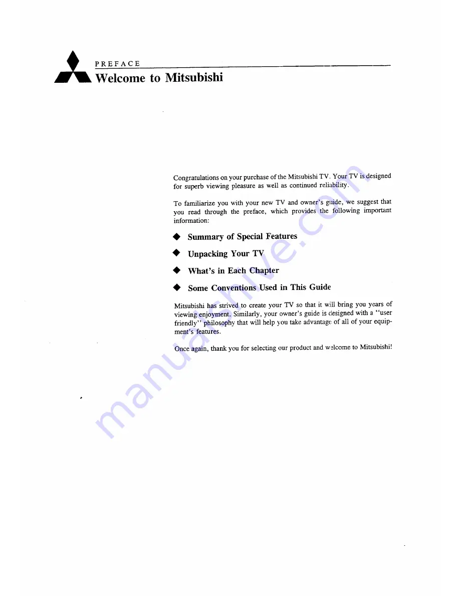 Mitsubishi CS-35201A Owner'S Manual Download Page 11