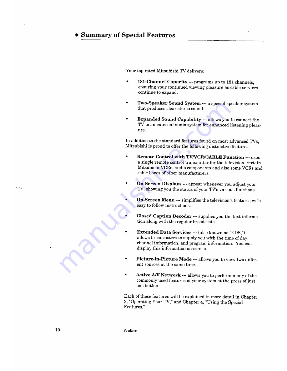 Mitsubishi CS-35503 Owner'S Manual Download Page 12