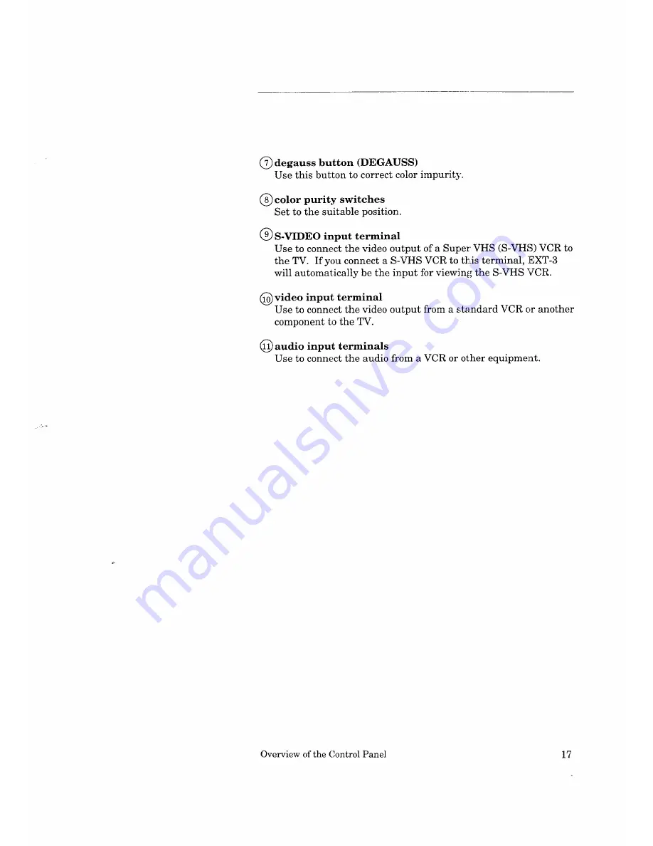 Mitsubishi CS-35503 Owner'S Manual Download Page 19