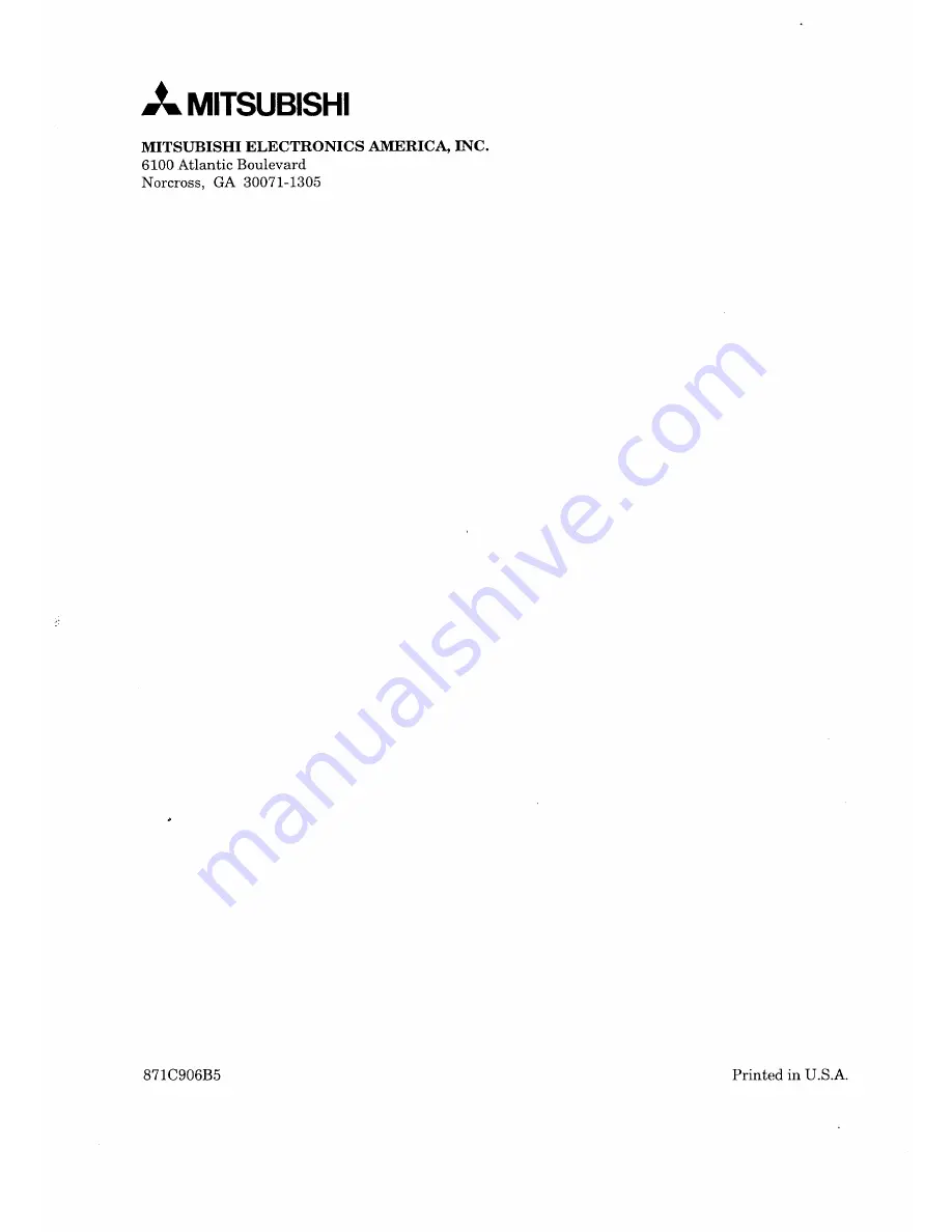 Mitsubishi CS-35503 Owner'S Manual Download Page 108