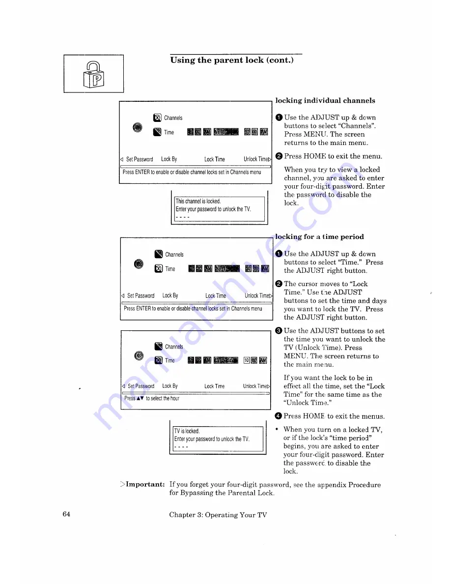 Mitsubishi CS-35607 Owner's  g Manual Download Page 62