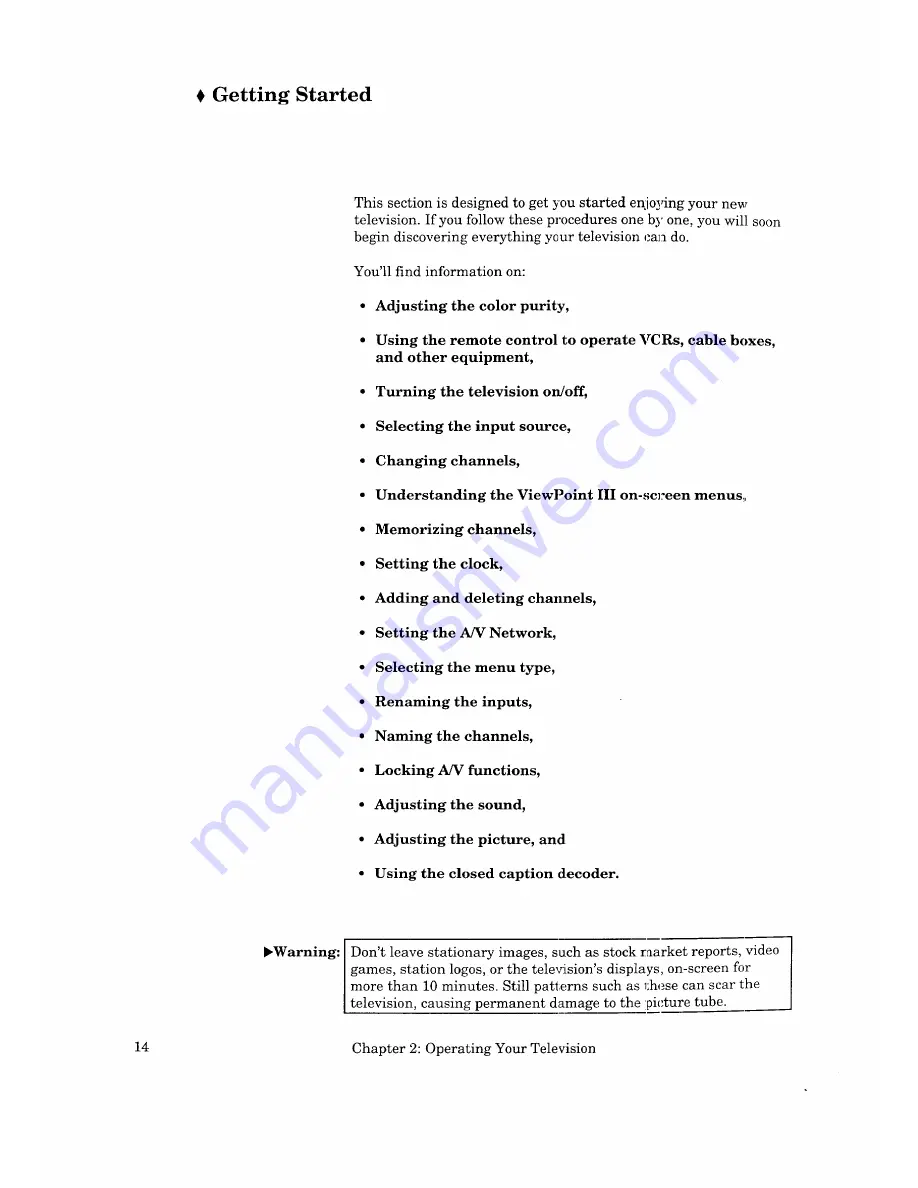 Mitsubishi CS-35805 Owner'S Manual Download Page 17