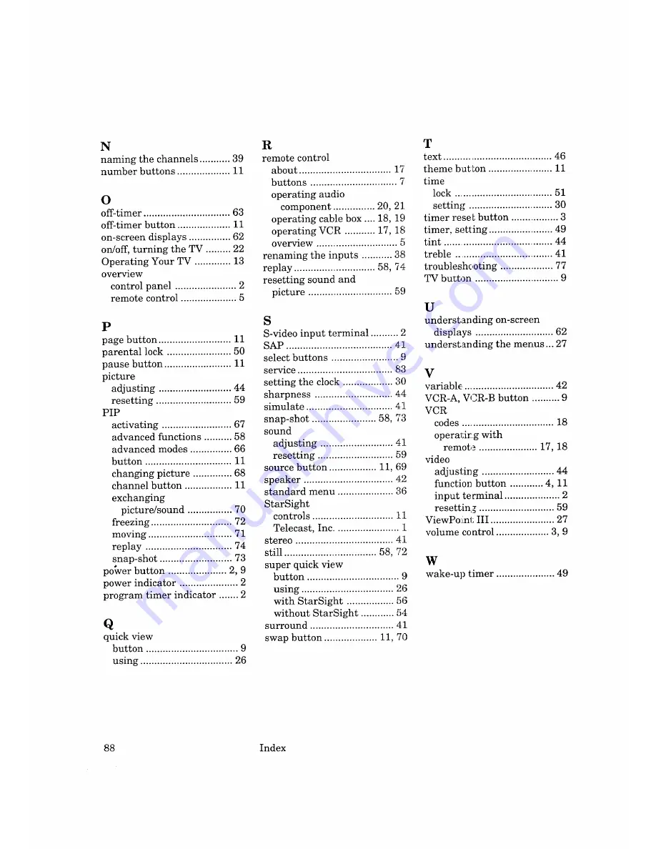 Mitsubishi CS-35805 Owner'S Manual Download Page 87