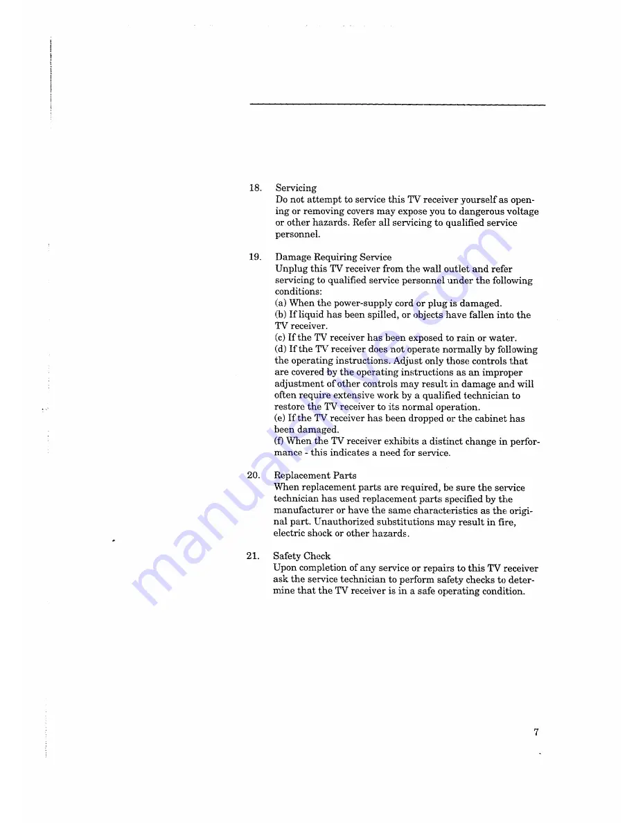 Mitsubishi CS-40505 Owner'S Manual Download Page 9