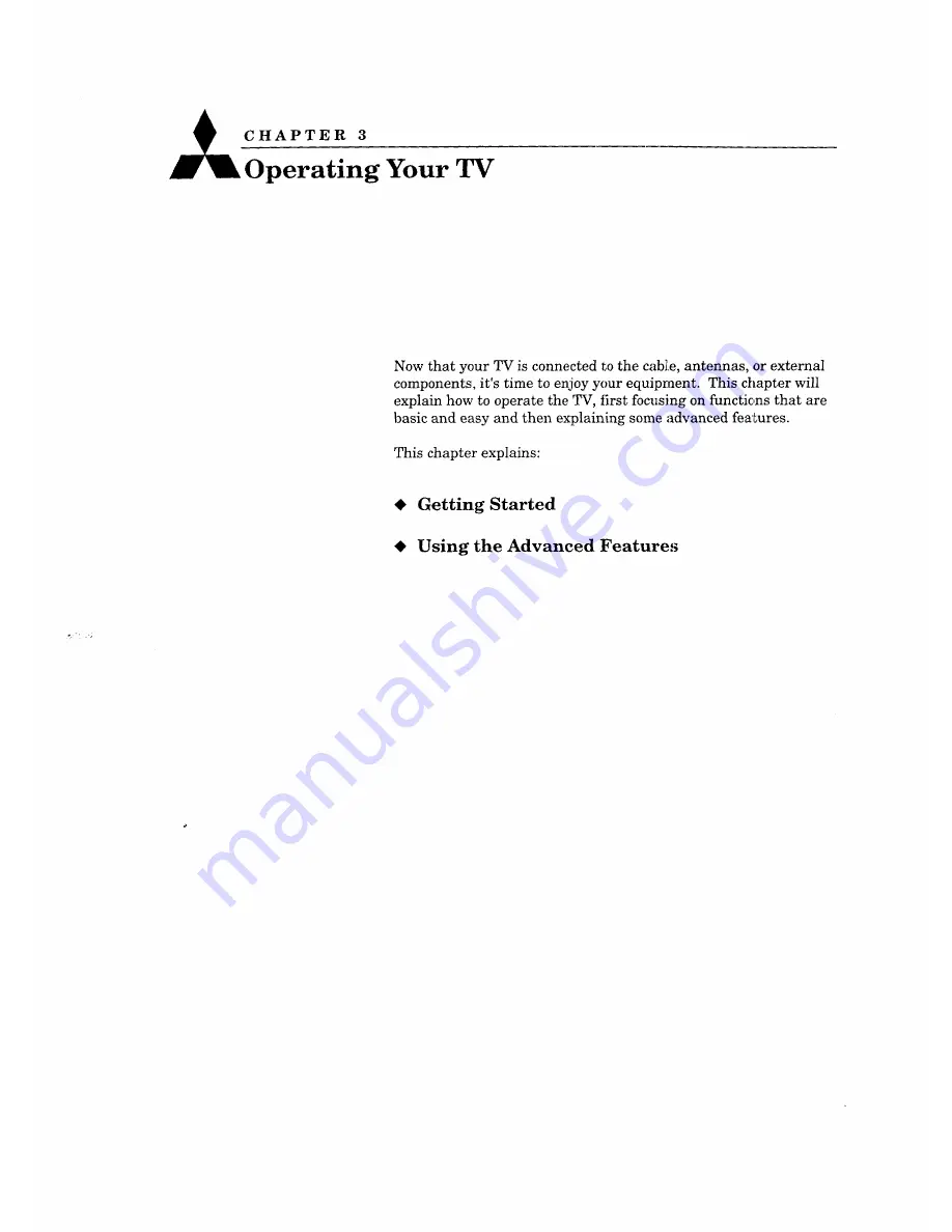 Mitsubishi CS-40505 Owner'S Manual Download Page 47