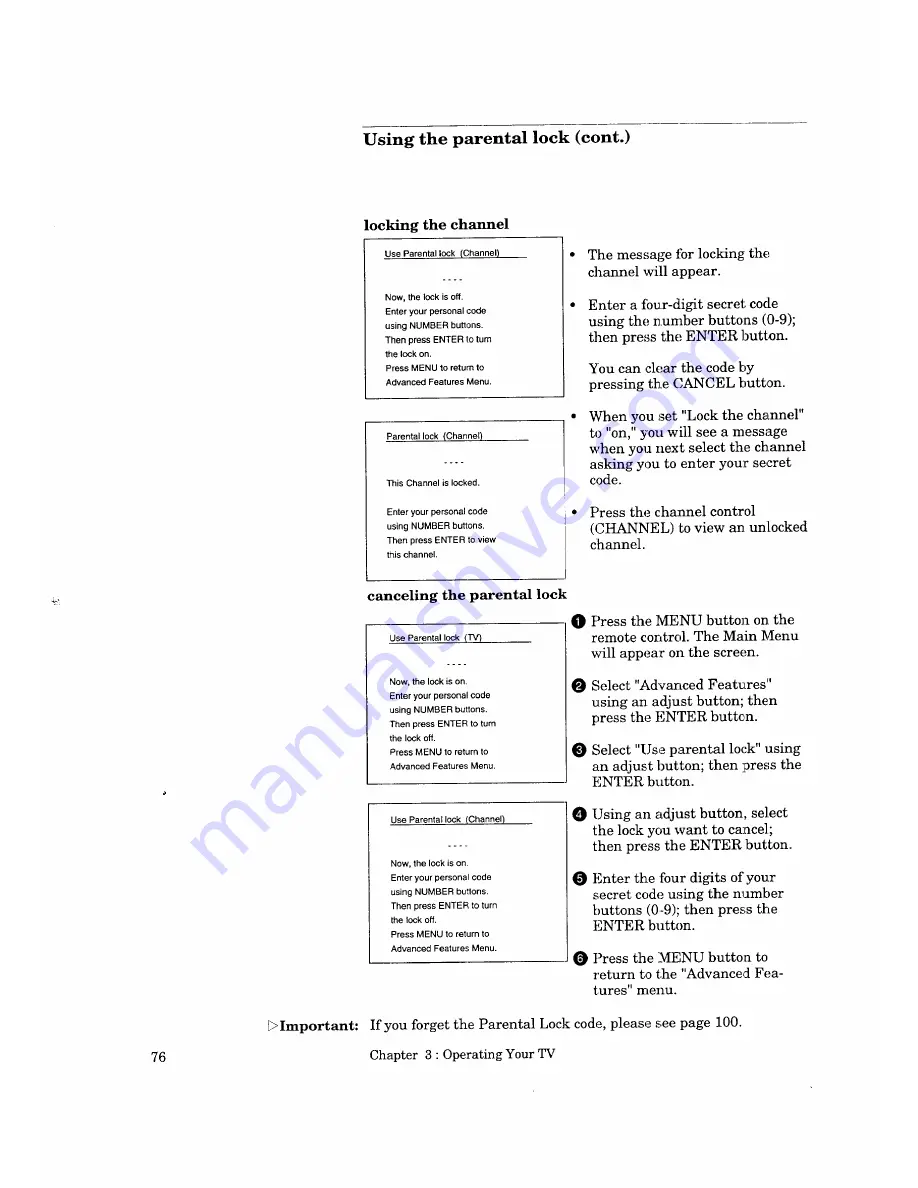 Mitsubishi CS-40505 Owner'S Manual Download Page 78