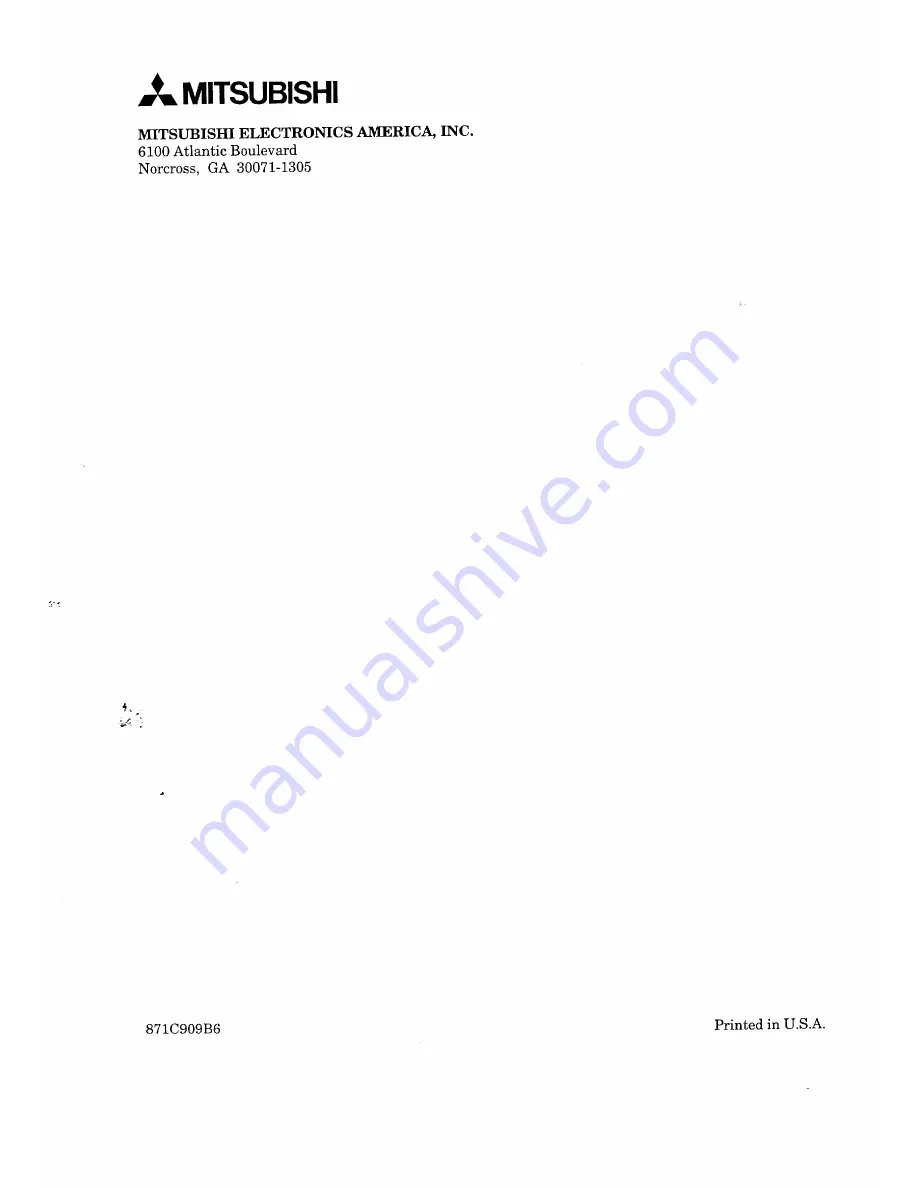 Mitsubishi CS-7407 Owner'S Manual Download Page 97