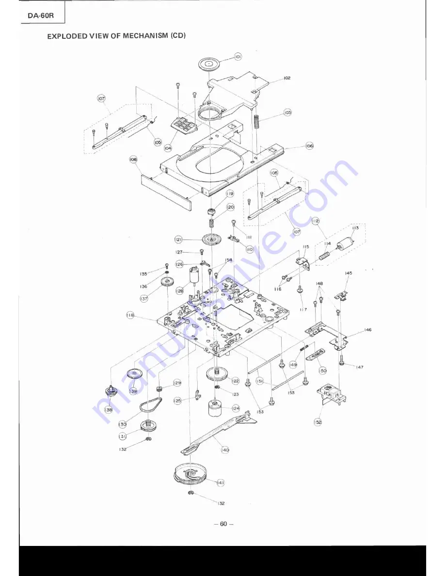 Mitsubishi DA-6OR Service Manual Download Page 10