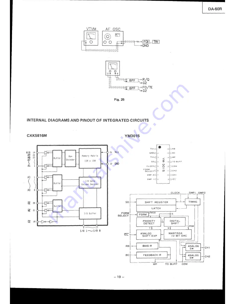 Mitsubishi DA-6OR Service Manual Download Page 52