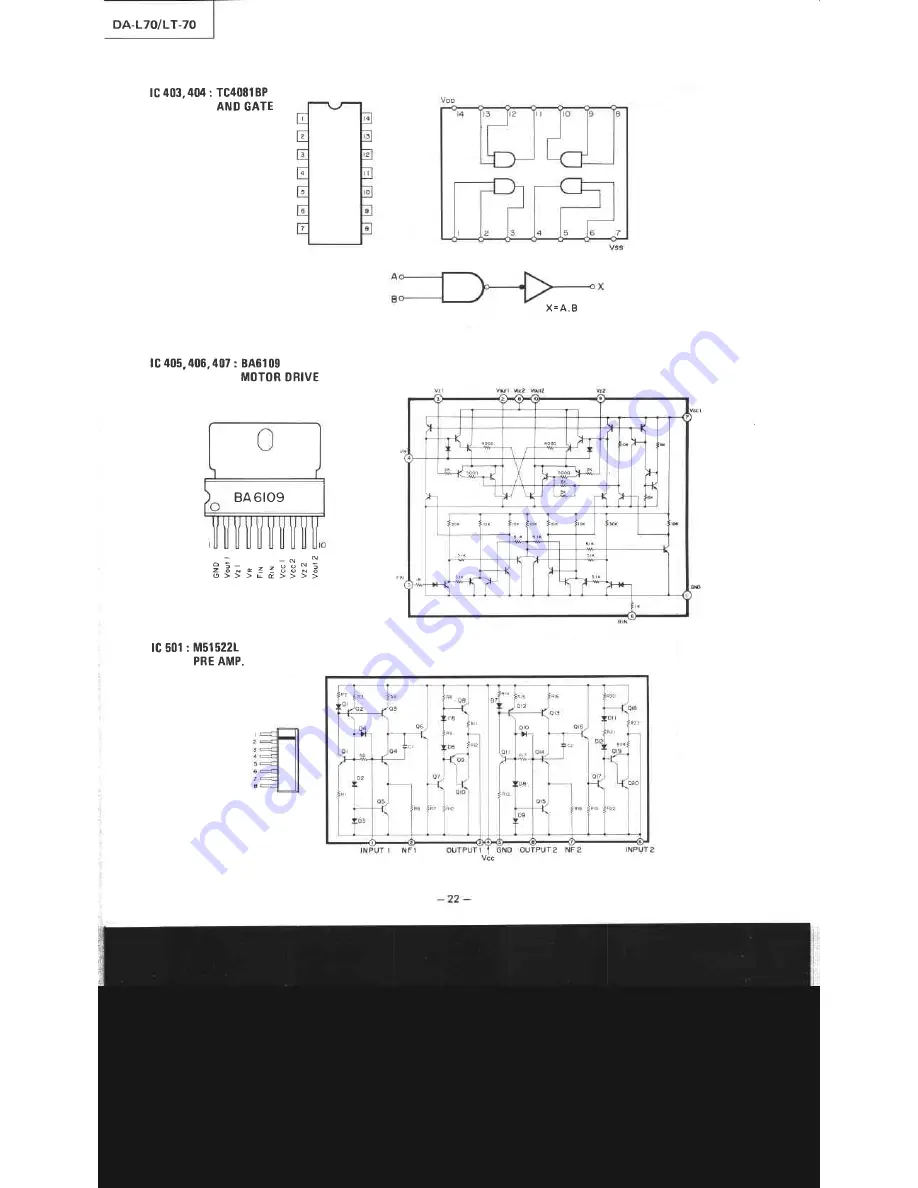 Mitsubishi DA-L70 Скачать руководство пользователя страница 22