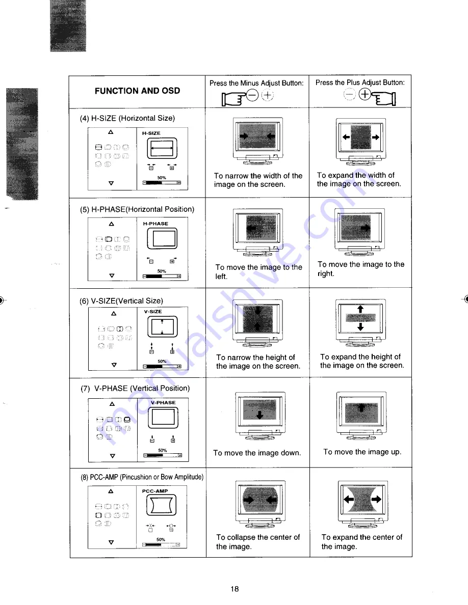 Mitsubishi diamond pro 1000 TFX1105SKTKW User Manual Download Page 19