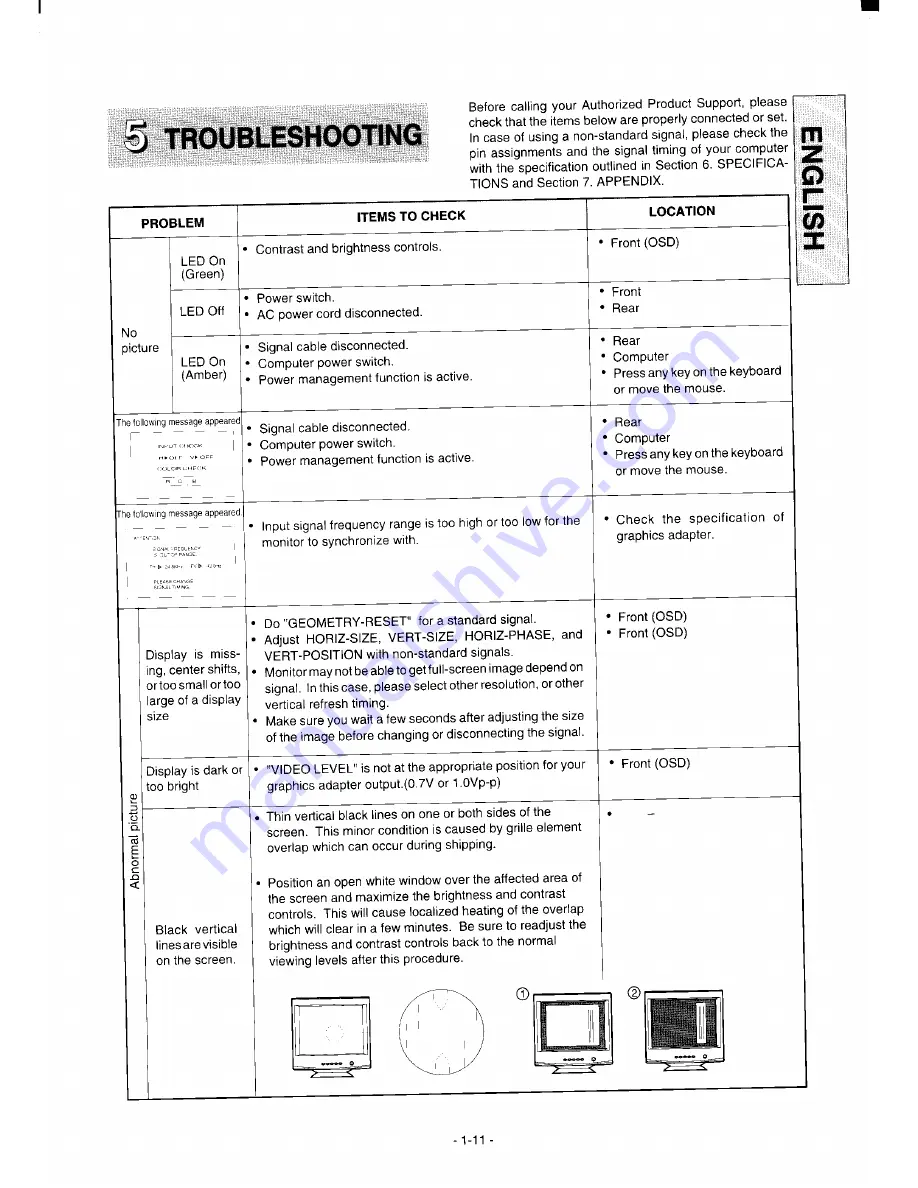 Mitsubishi Diamond Pro 920 NUR1905STTKW User Manual Download Page 14