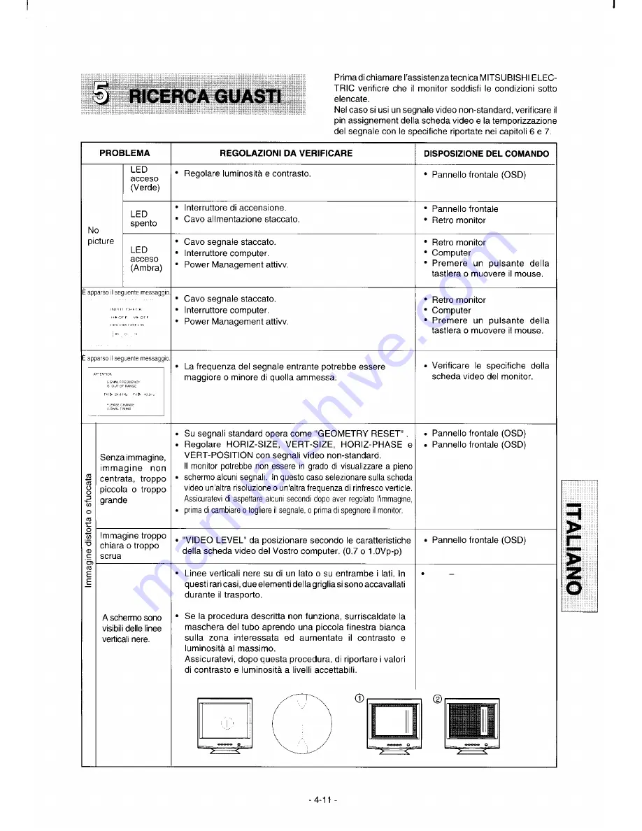 Mitsubishi Diamond Pro 920 NUR1905STTKW User Manual Download Page 59