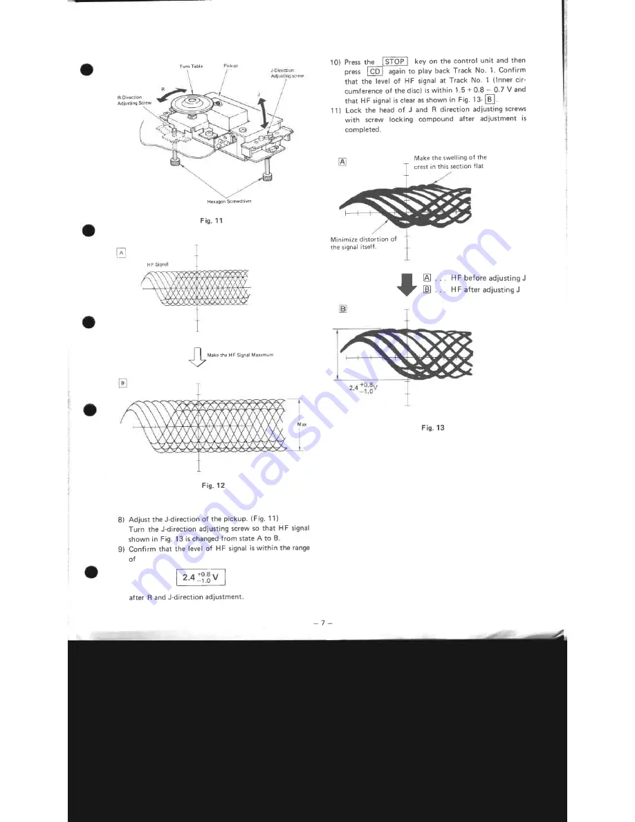 Mitsubishi DP-47P Service Manual Download Page 7