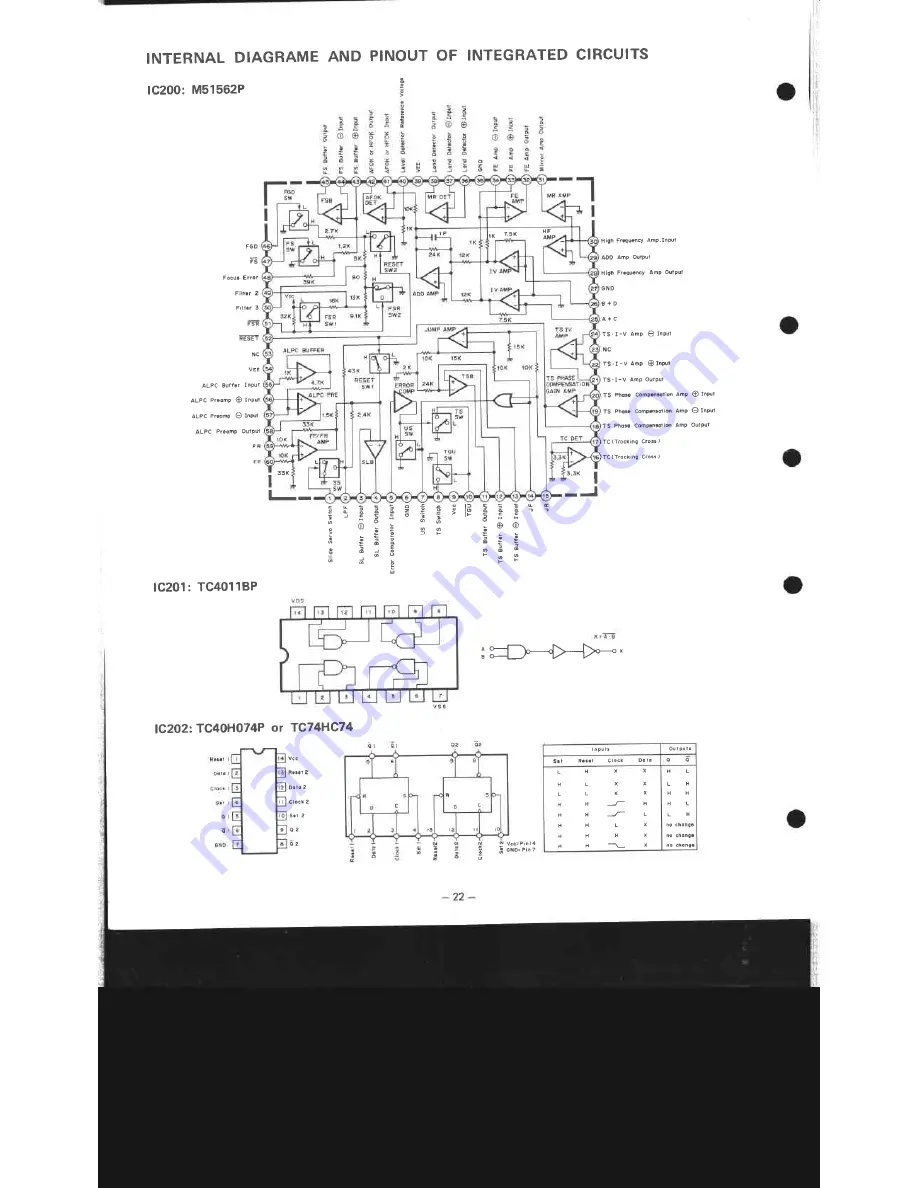 Mitsubishi DP-47P Service Manual Download Page 22