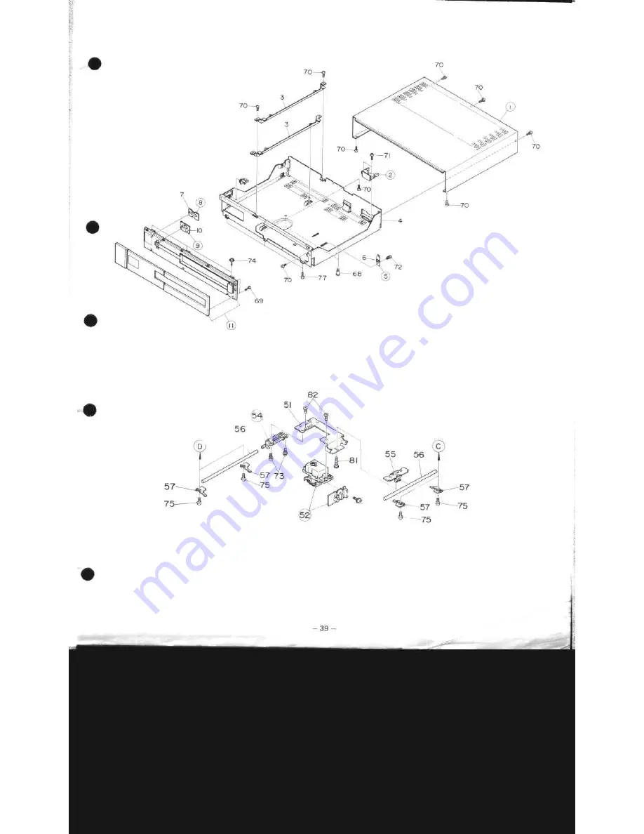 Mitsubishi DP-47P Service Manual Download Page 55