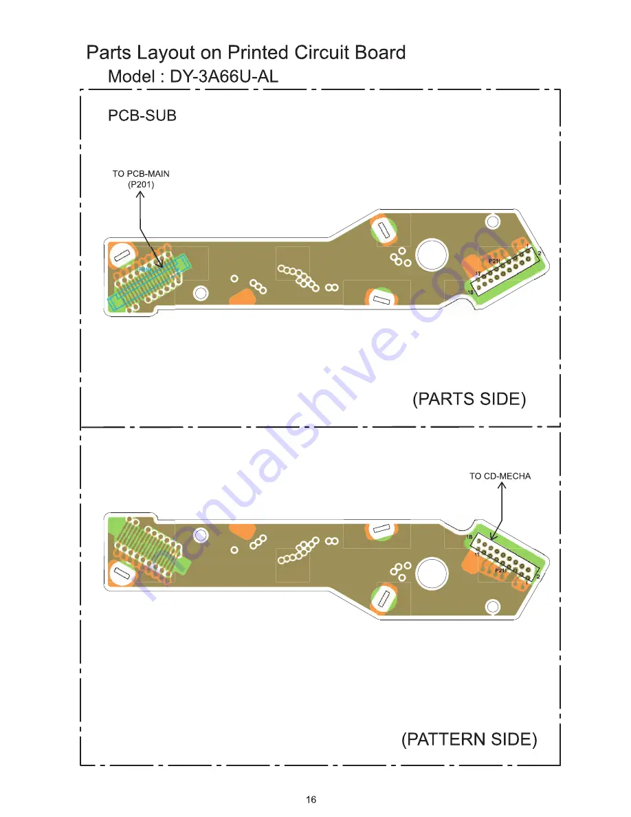 Mitsubishi DY-3A66U-AL Service Manual Download Page 16