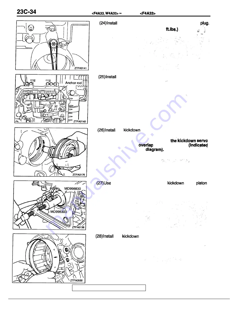 Mitsubishi Eclipse 1990 Service Manual Download Page 1318