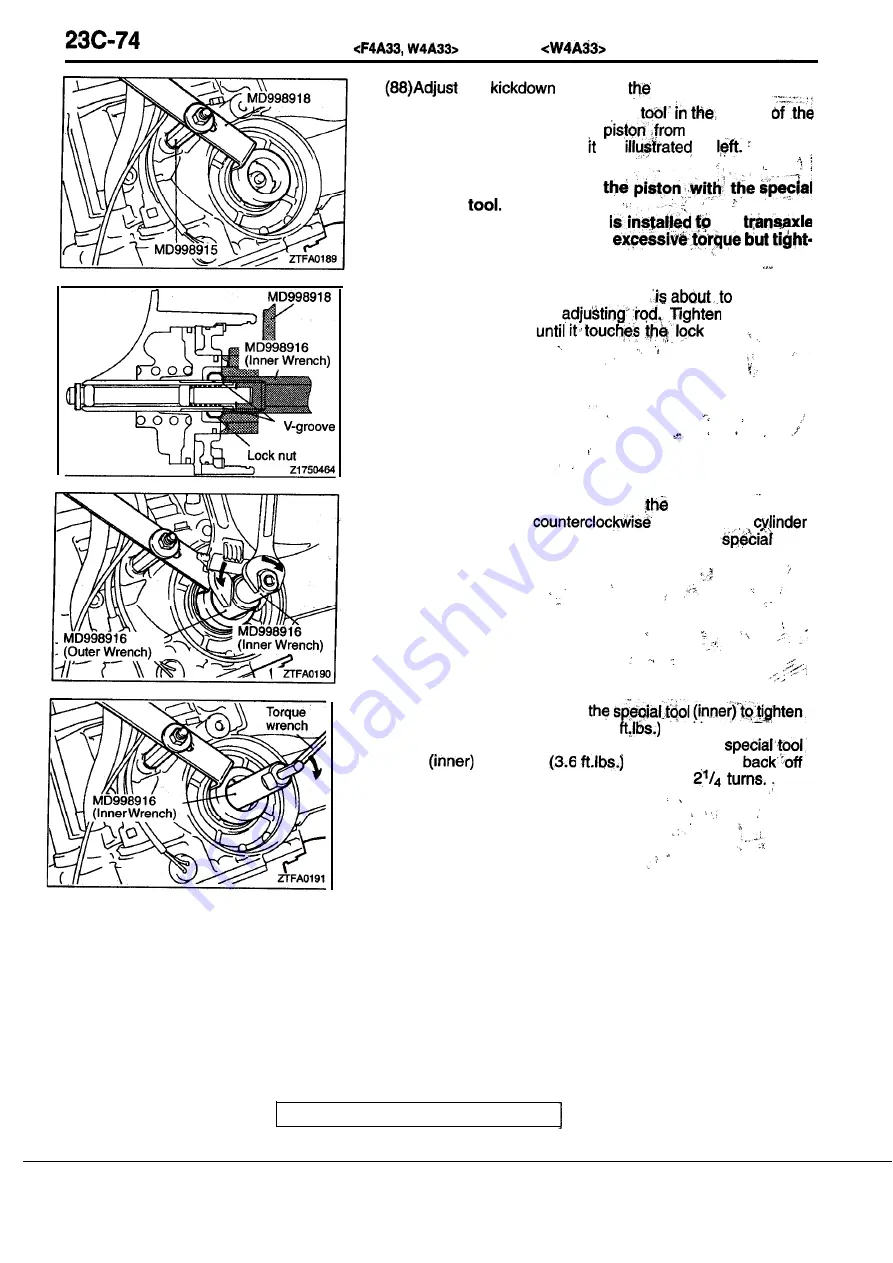 Mitsubishi Eclipse 1990 Service Manual Download Page 1358