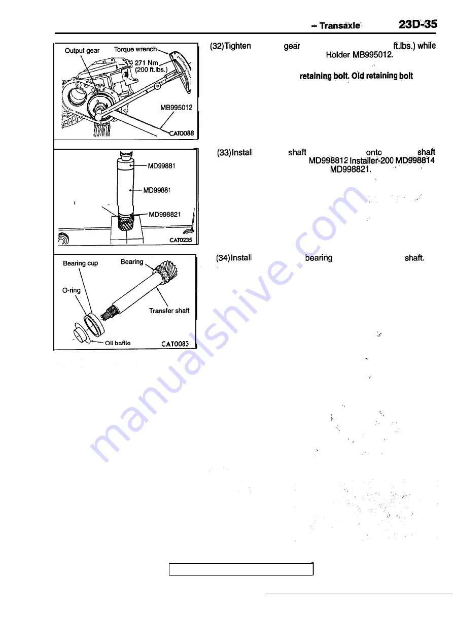 Mitsubishi Eclipse 1990 Service Manual Download Page 1437