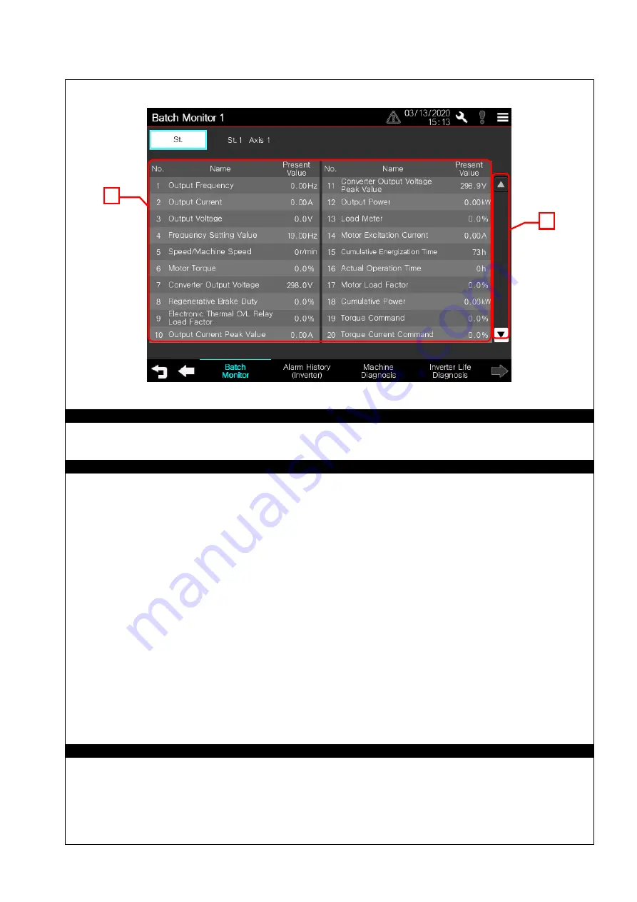 Mitsubishi FR-E800 Series Sample Screen Manual Download Page 18