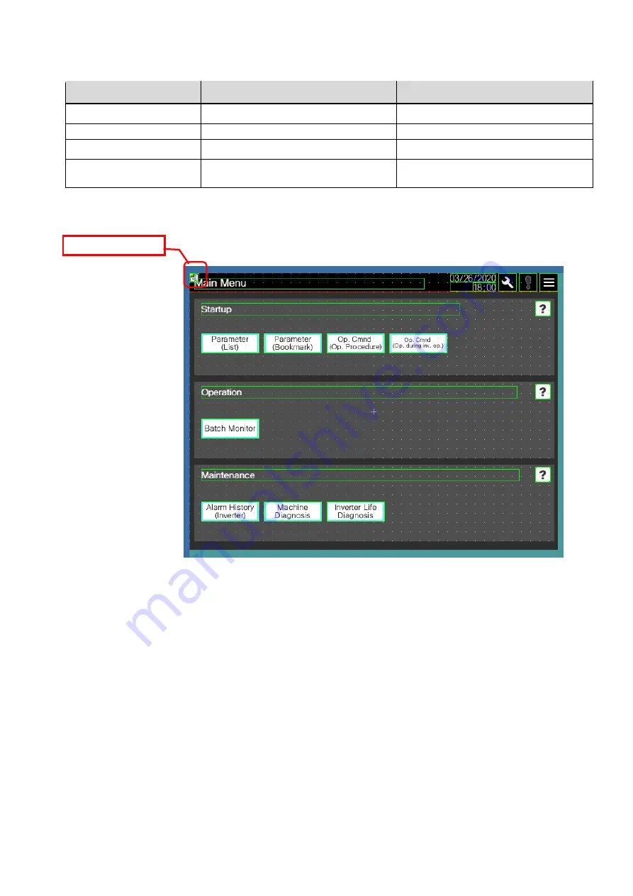 Mitsubishi FR-E800 Series Sample Screen Manual Download Page 44