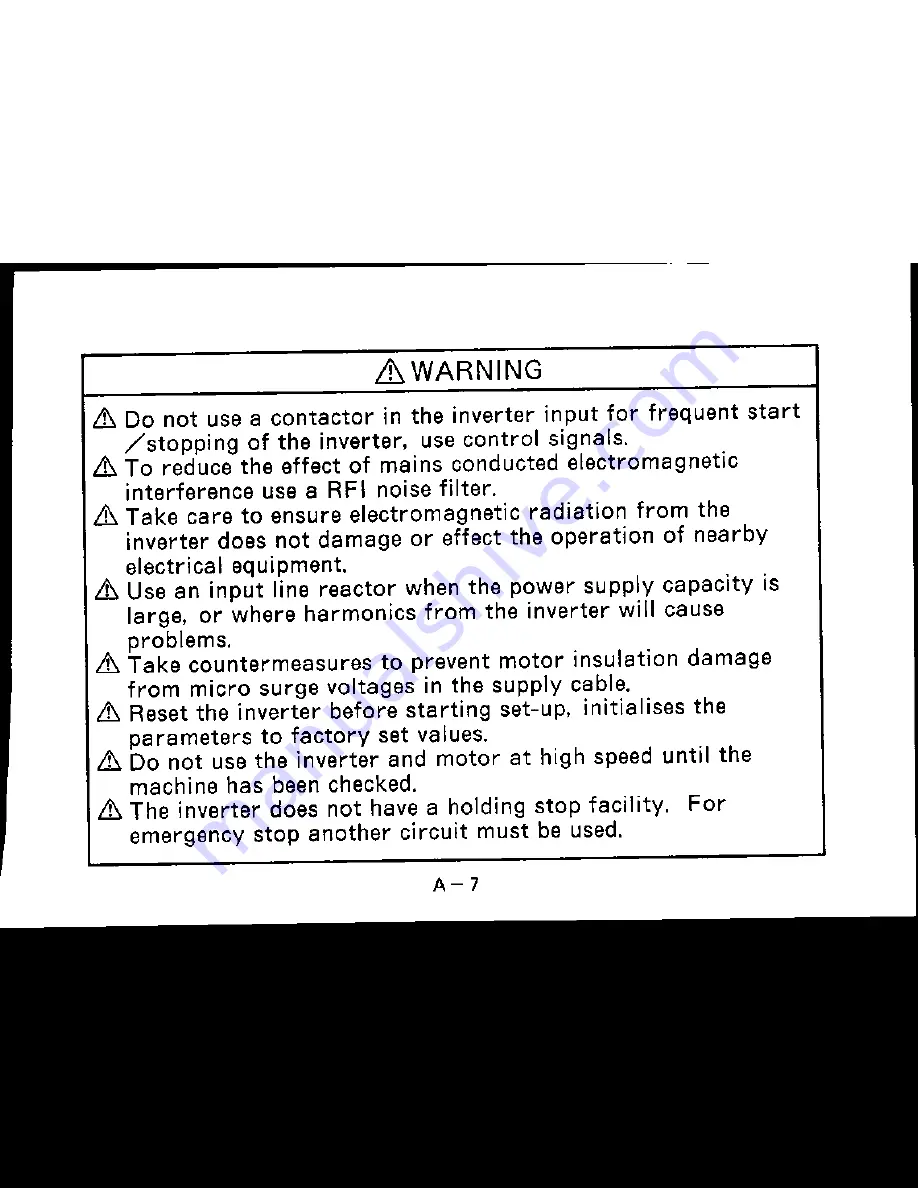 Mitsubishi FREQROL-U100 Instruction Manual Download Page 9