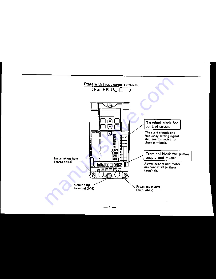 Mitsubishi FREQROL-U100 Instruction Manual Download Page 18