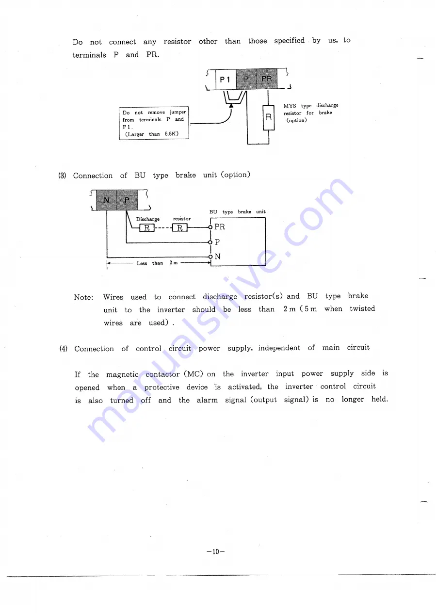 Mitsubishi FREQROL Z200-U Instruction Manual Download Page 14