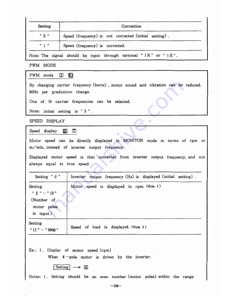 Mitsubishi FREQROL Z200-U Instruction Manual Download Page 108