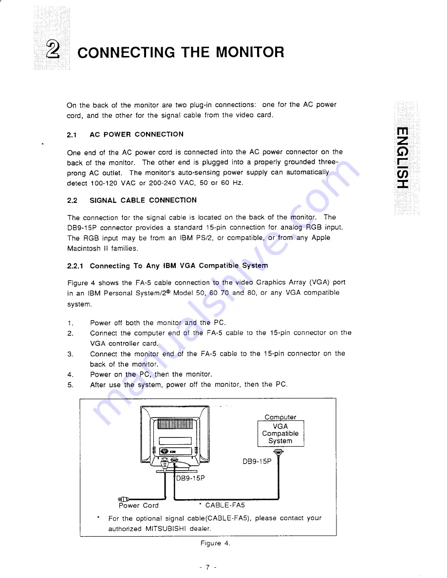 Mitsubishi FS6605ETKL User Manual Download Page 8