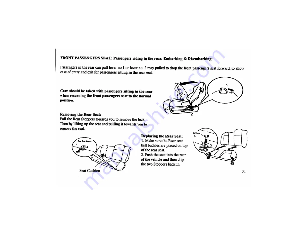 Mitsubishi FTO Series Handbook Download Page 32