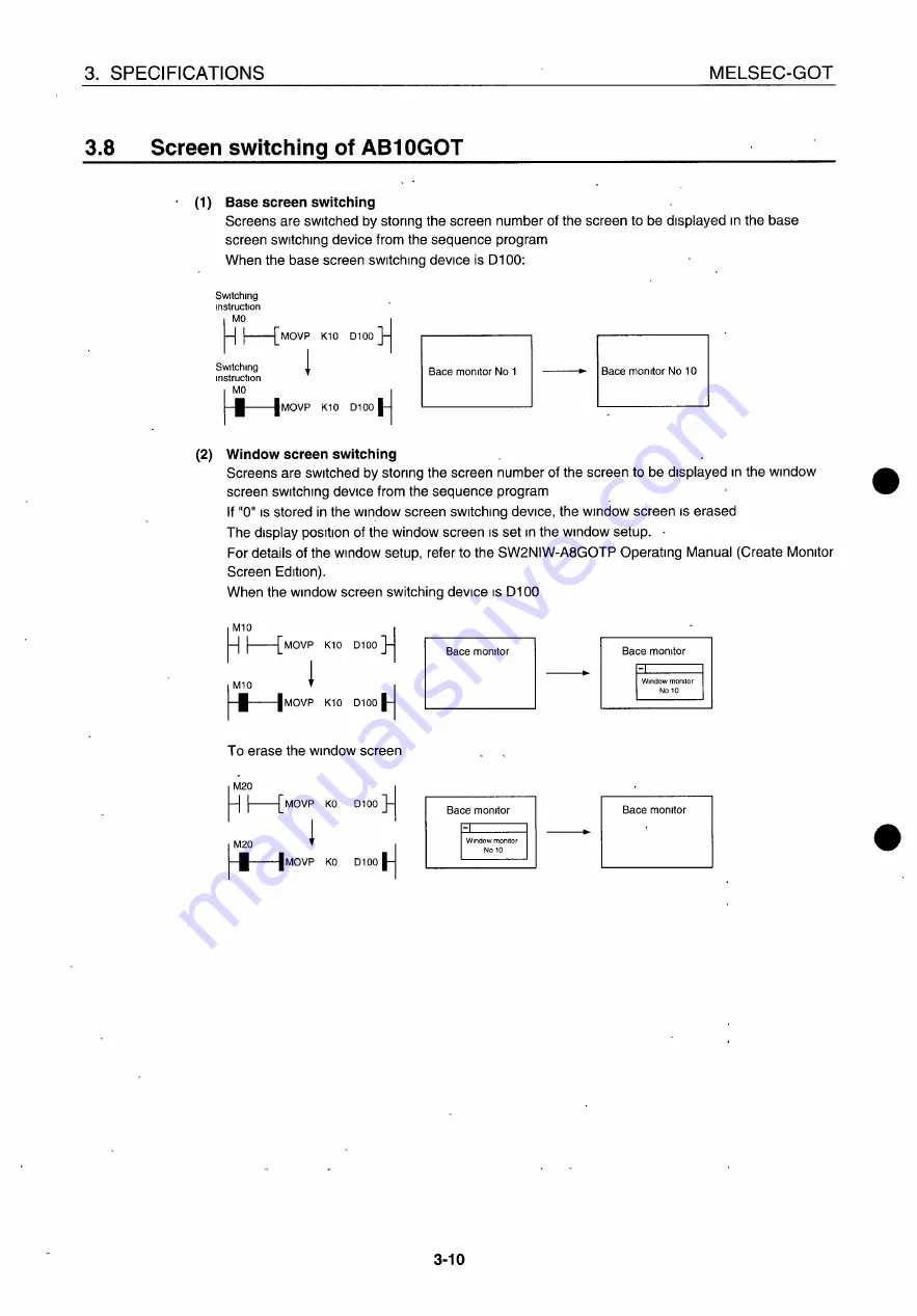 Mitsubishi GOT MELSEC 800 Series Additional Explanation Download Page 35