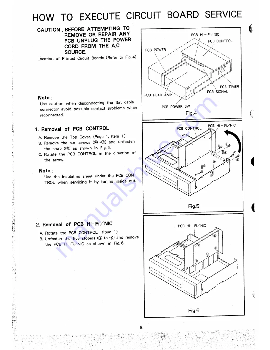 Mitsubishi HS-B82 Service Manual Download Page 4