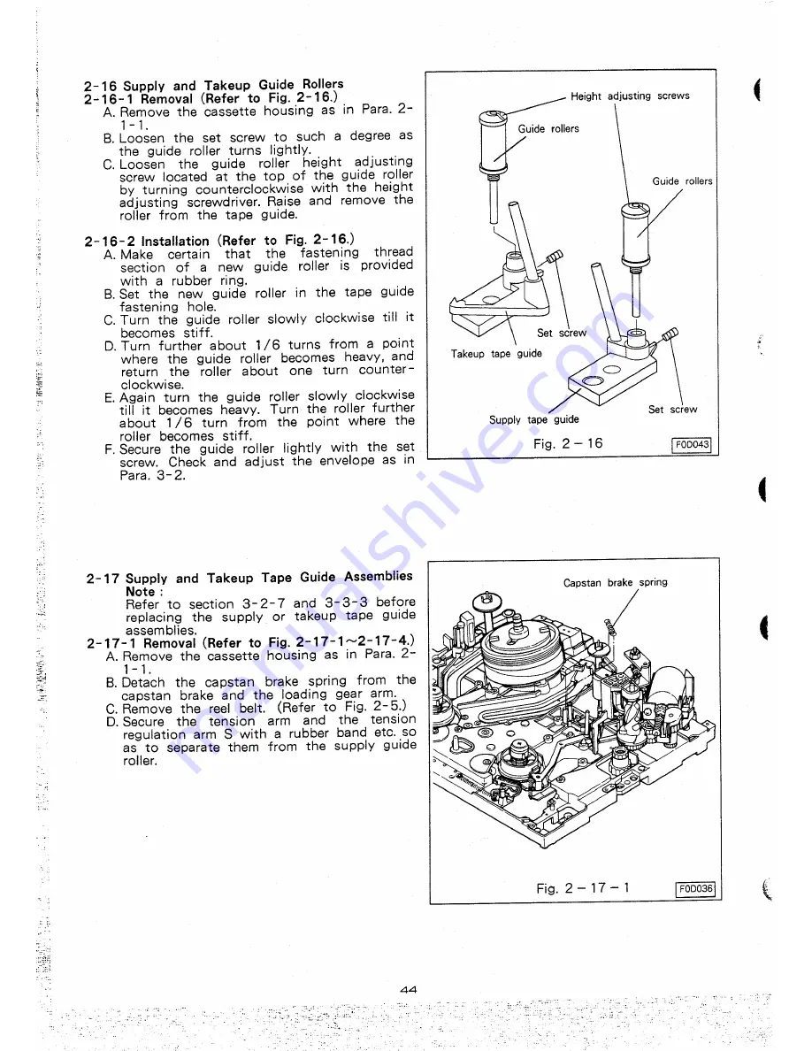 Mitsubishi HS-B82 Service Manual Download Page 46