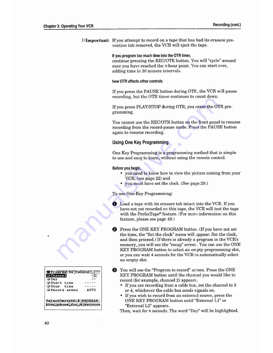 Mitsubishi HS-U430 Owner'S Manual Download Page 42