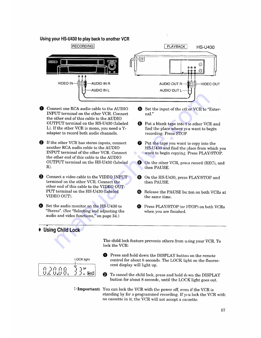 Mitsubishi HS-U430 Скачать руководство пользователя страница 59