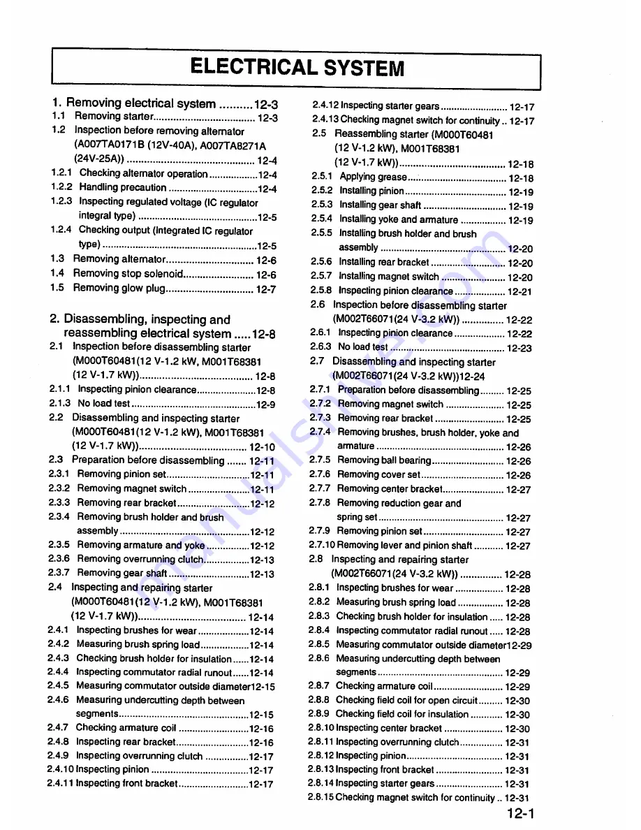 Mitsubishi L2A Service Manual Download Page 155