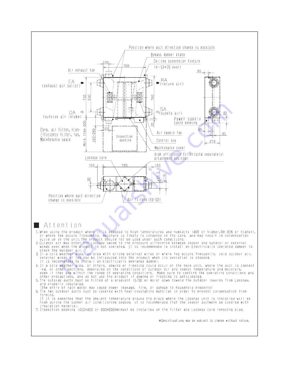 Mitsubishi LGH-100RX5-E Скачать руководство пользователя страница 9