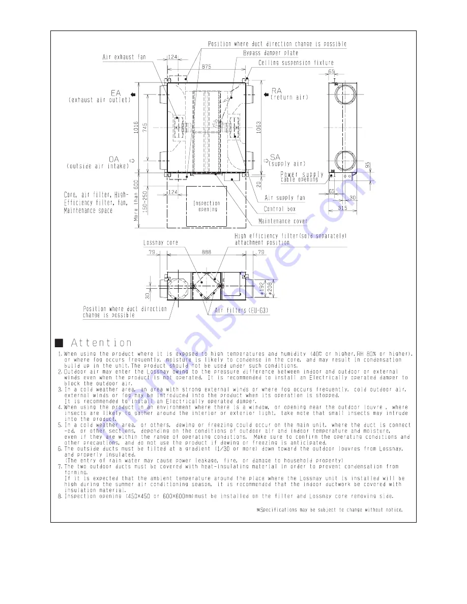 Mitsubishi LGH-100RX5-E Handbook Download Page 12