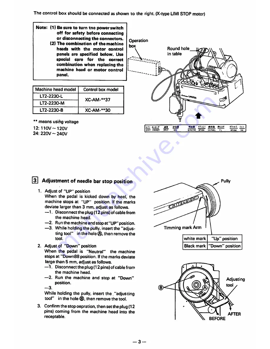 Mitsubishi LT2-2230 Скачать руководство пользователя страница 6