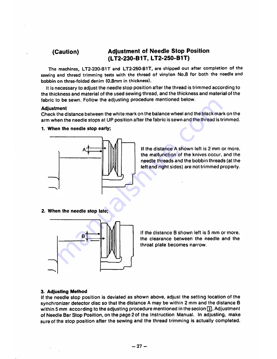 Mitsubishi LT2-230 Instruction Manual Download Page 29