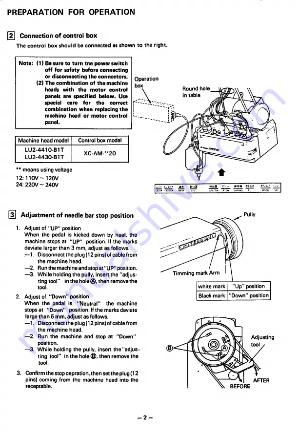 Mitsubishi LU2-4410 Instruction Manual Download Page 5