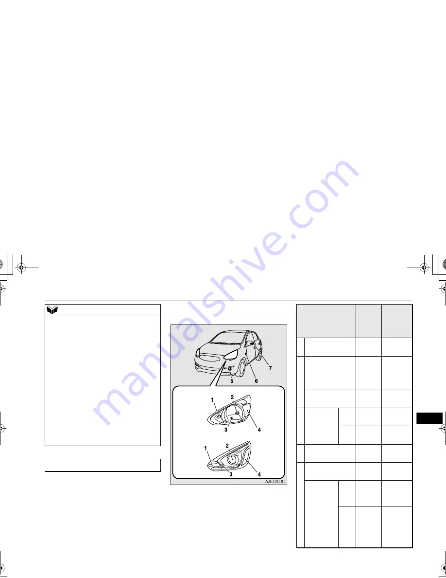 Mitsubishi Mirage 2017 Owner'S Manual Download Page 274