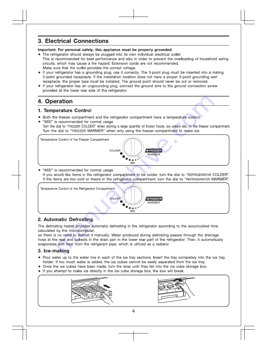 Mitsubishi MR-508C Operating Instructions Manual Download Page 4