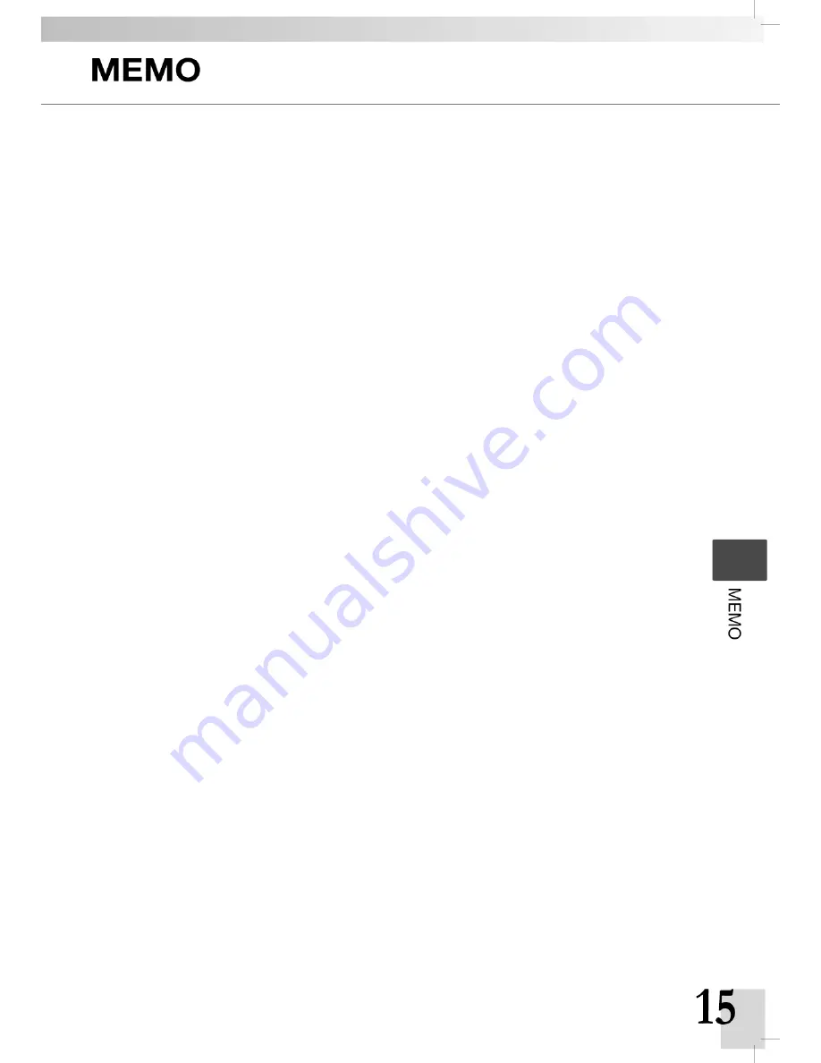 Mitsubishi MR-CU375X Operating Instructions Manual Download Page 15