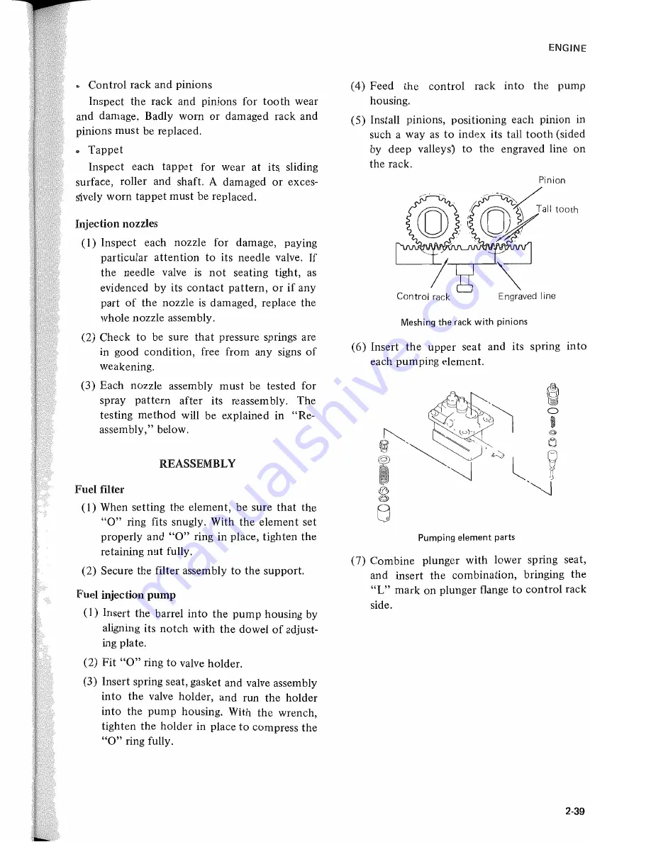 Mitsubishi MT160 Repair Manual Download Page 69